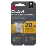 3M Claw krok for bildeoppheng på gipsvegg, opp til 20kg, 2pk