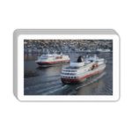 Ålesund - kortstokk - Hurtigruten møtende båter