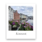 Ålesund - magnet - retro - Brosundet Blomster