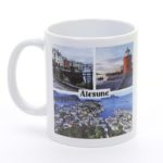 Ålesund krus - ny utgave - collage drakehode