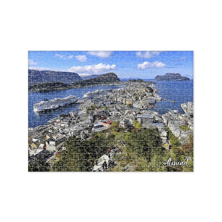 Alesund-puslespill-Aksla-ny-8211-1000-brikker_1761040204_68f7574c19585.jpg Ålesund puslespill Aksla ny - 1000 brikker - Bilde 1