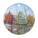 Ålesund rund dekorasjon - Brosundet - Terje B Eidsvik