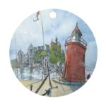 Ålesund rund dekorasjon - Molja - Terje B Eidsvik