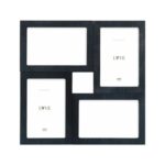 Deknudt ramme svart 30x30 4 10x15