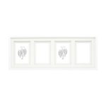 Deknudt rekkeramme 4x10x15 kvit