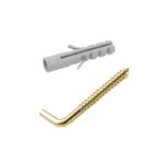 Estancia Messingkrok for betong, 10stk