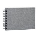 Focus Essence Wire-O 23x17 Grå m/ svarte ark