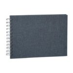 Focus (tidligere Base Line) Essence Canvas Wire-O 23x17 blå med hvite ark