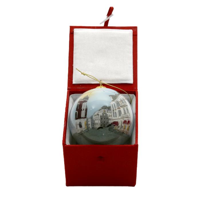 Handmalt-julekule-Lovenvold_1761210119_68f9ef075a58b.jpg Håndmalt julekule Løvenvold - Bilde 1