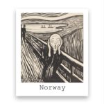 Magnet - retro - Skrik sv/hv