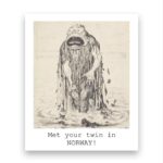 Magnet - retro - met your twin