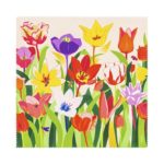 PYLONES -  BELLE VUE 2 - Mikrofiberklut - Tulipes