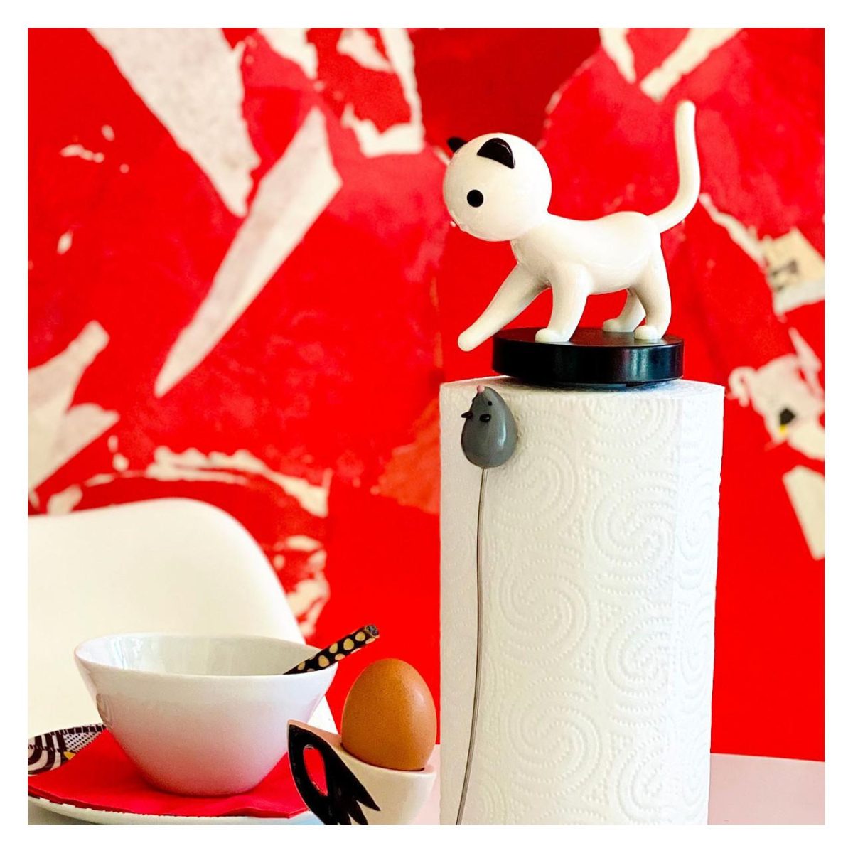 PYLONES - CLEAN'UP - Tørkerullholder - White dog - Bilde 1