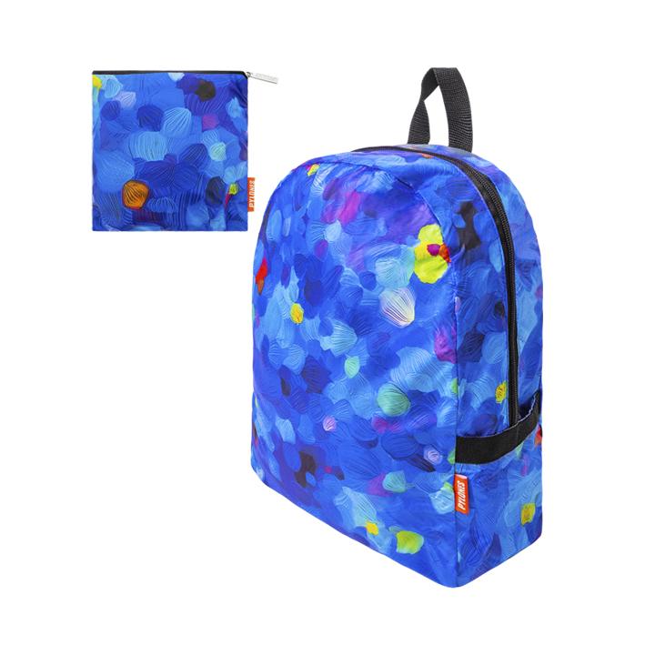 PYLONES-8211-POCKET-BAG-8211-Sammenleggbar-ryggsekk-8211-Blue-Palette_1791971145_6acf4f4920af0.jpg PYLONES - POCKET BAG - Sammenleggbar ryggsekk - Blue Palette - Bilde 1
