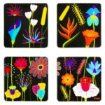 PYLONES - SOUS VERRE - Glassbrikker 4 stk - Jardin Fleuri