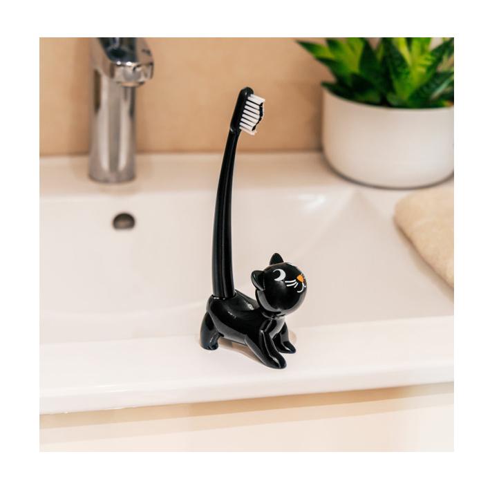 PYLONES-–-CATSMILE-–-Tannborsteholder-mtannborste-–-Black-Cat_1782914076_6a451c1c126da.jpg PYLONES – CATSMILE – Tannbørsteholder m/tannbørste – Black Cat - Bilde 1