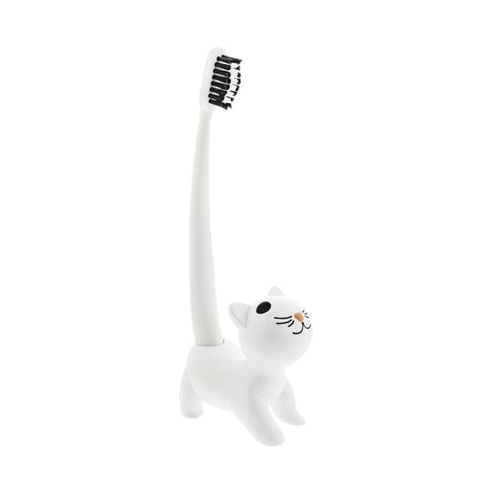PYLONES-–-CATSMILE-–-Tannborsteholder-mtannborste-–-White-Cat_1791971158_6acf4f56c8b19.jpg PYLONES – CATSMILE – Tannbørsteholder m/tannbørste – White Cat - Bilde 1