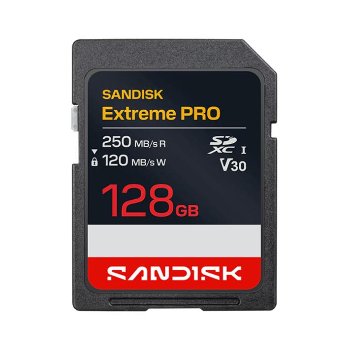 Sandisk-Extreme-PRO-SDXC-UHS-I-250MBs-128GB_1784122724_6a578d64317c9.jpg Sandisk Extreme PRO SDXC UHS-I 250MB/s, 128GB - Bilde 1