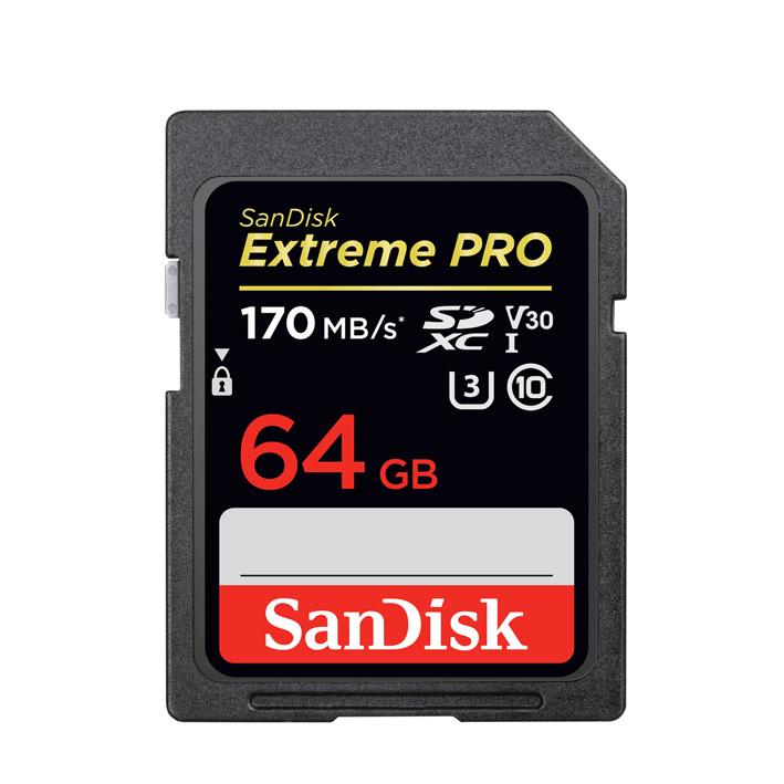 Sandisk SDXC Extreme Pro 64GB 170MB/s UHS-I