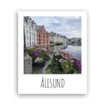 Sticker - Polaroid - Brosundet m/ blomster