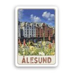 Sticker - Retro - Brosundet tulipaner