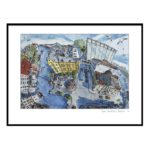 Terje Bratholm Eidsvik – Brosundet måseperspektiv – reproduksjon – 40×50 – inkludert ramme