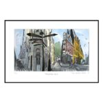 Terje Bratholm Eidsvik – Brunholmen – reproduksjon – 40×60 – inkludert ramme