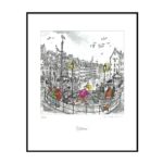 Terje Bratholm Eidsvik – Hellebroa – reproduksjon – 40×50 – inkludert ramme