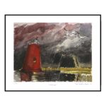 Terje Bratholm Eidsvik – Molja natt – reproduksjon – 40×50 – inkludert ramme