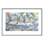 Terje Bratholm Eidsvik – Parkgata – reproduksjon – 40×60 – inkludert ramme