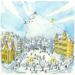 Terje Bratholm Eidsvik – – reproduksjon – 40×40 – inkludert ramme - parken